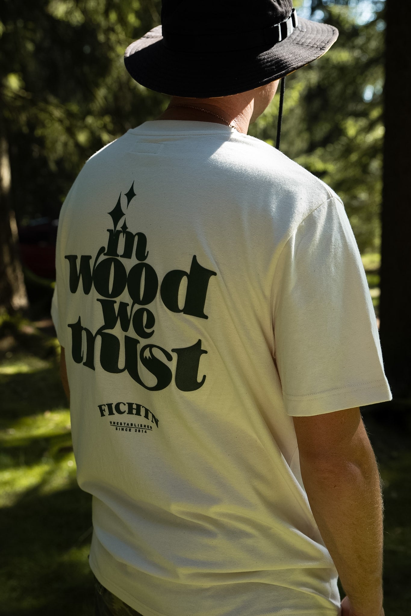 Shirt - in wood we trust - Natural