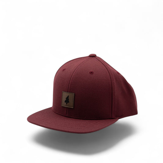 Fichtn Snapback Kids-Cap maroon