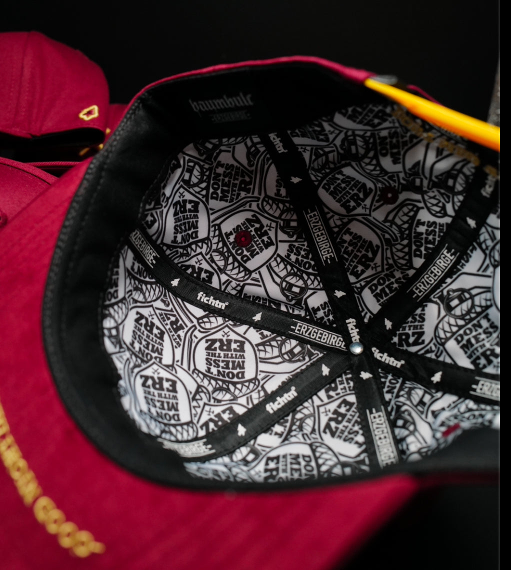 Fichtn Snapback Cap - Hammer Cap bordeaux (Don't Mess With The Erz) 24