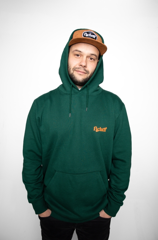 Hoodie Woodland Warm green